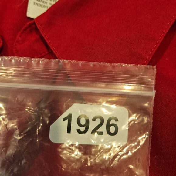 Dressbarn Womens Plus Size Red Button-Up Shirt 22/24W career office Bold Red - Picture 12 of 13